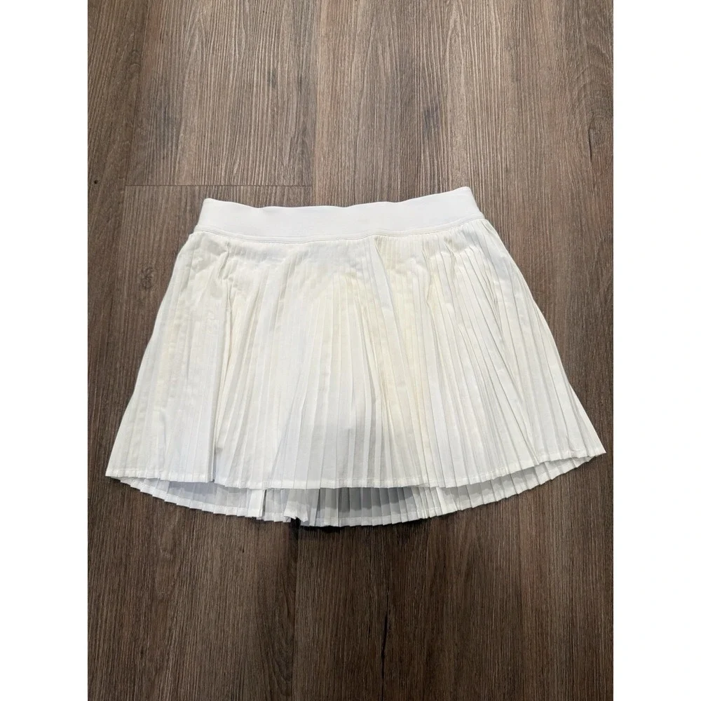 Lululemon Varsity High Rise Pleated Tennis Skirt‎ White Active Sz 4